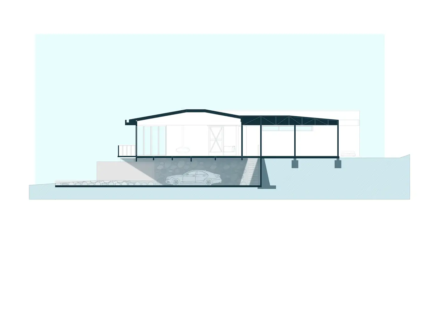 Casa de descanso en Cahuil — corte